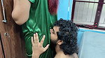 Boobs Press with Ass Kiss and Pussy Rub Over Nighty