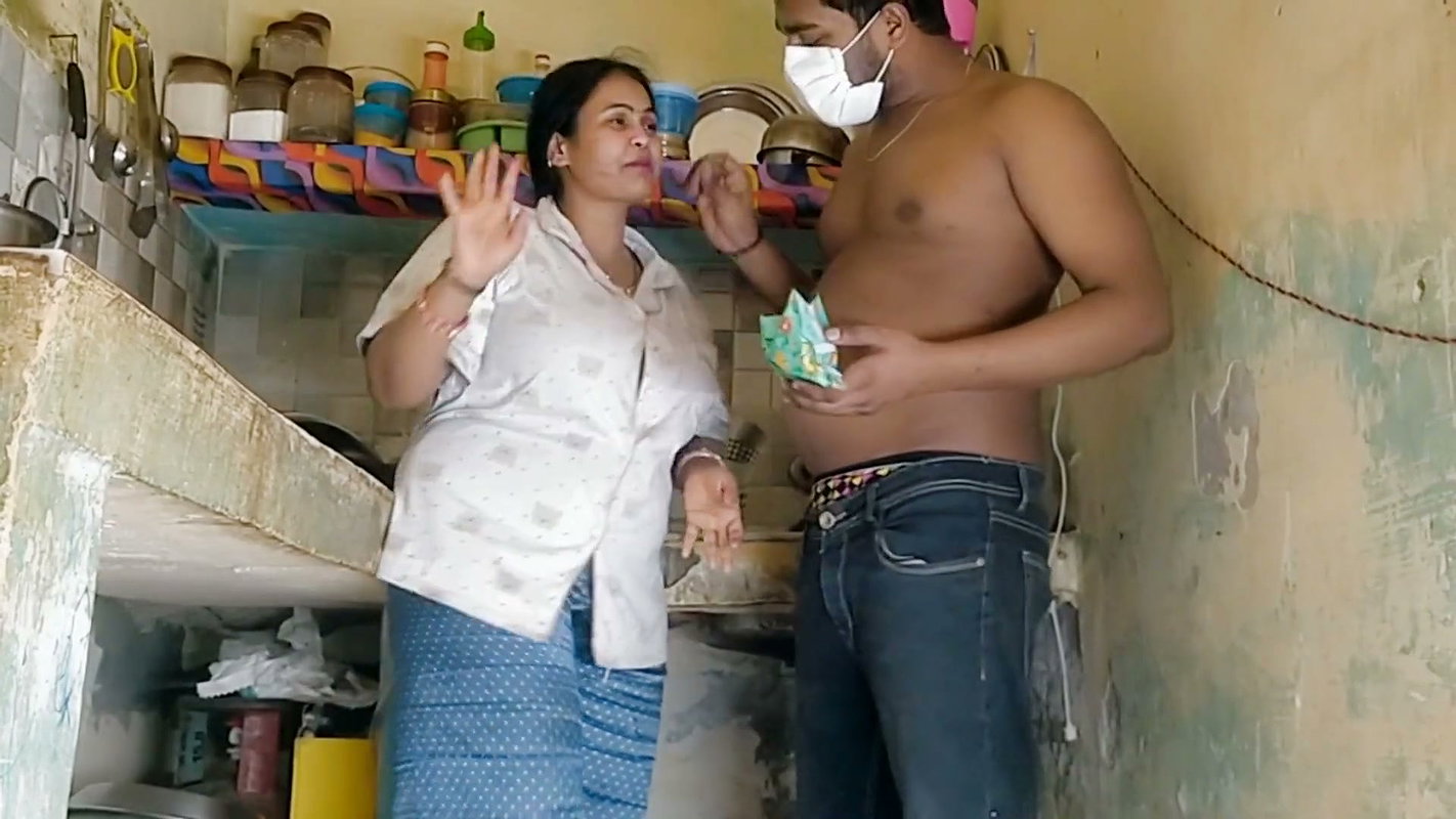 Brother-in-law Pinched My Sister-in-law’s Big Nipples at Holi, Wild Sex in the Kitchen