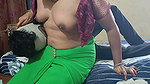 Desi Aunty Hot Fucking with Opposite Home Boy in Bed