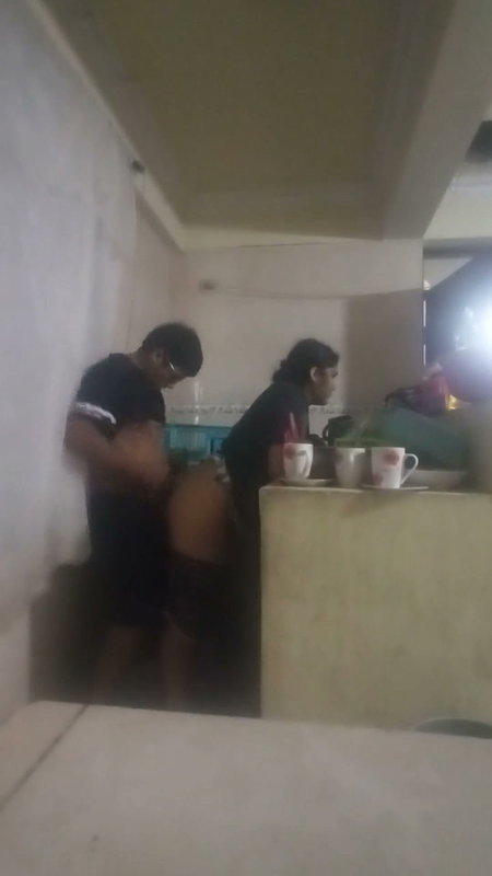 Maid Fucked in the Kitchen (my Wife Almost Found Us Out)