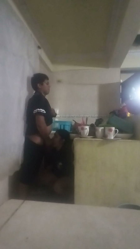 Maid Fucked in the Kitchen (my Wife Almost Found Us Out)