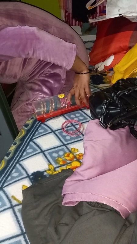 Panjabi Bhabhi Having Change Her Dress.