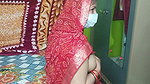 Stepbrother in Law Left Stepsister in Law in Red Saree