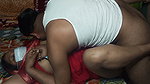 Stepbrother in Law Left Stepsister in Law in Red Saree