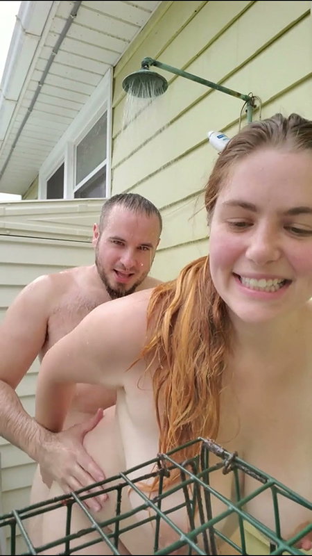 Backyard Shenanigans Wild Shower Fuck 22