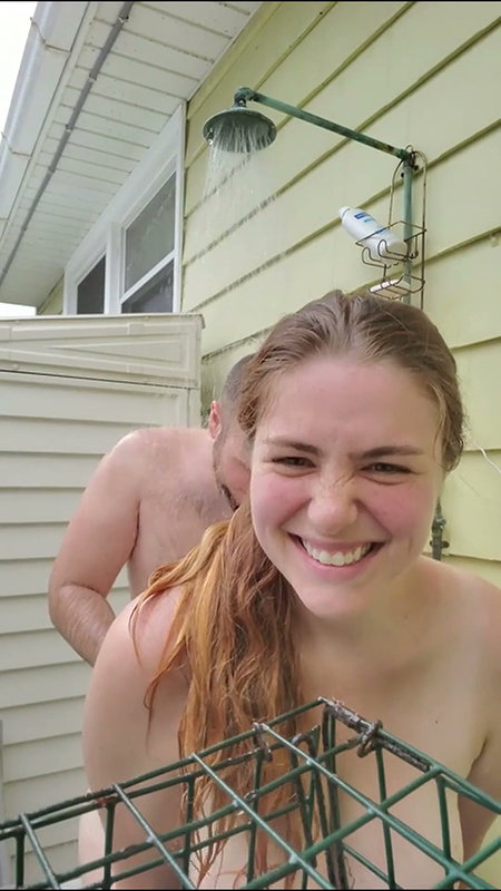 Backyard Shenanigans Wild Shower Fuck 22