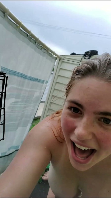 Backyard Shenanigans Wild Shower Fuck 22