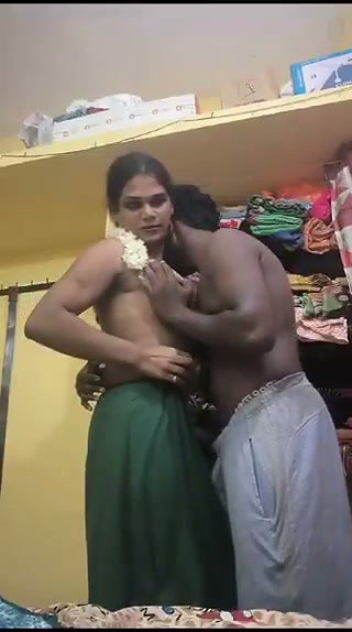 Desi trans with her boyfriend smooching sucking tits and she give blowjob2