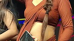 hot bhojpuri actress sexy navel and boobs in grey saree2