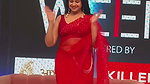 sadhika venugopa sexy navel in red saree2