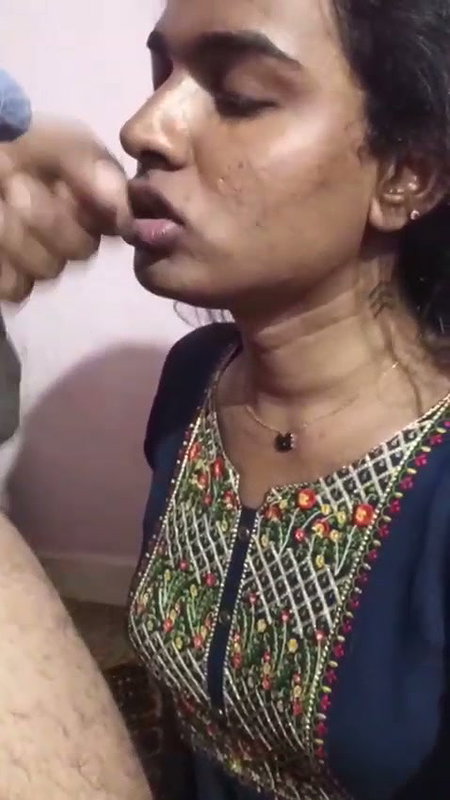 Trans gives blowjob and cum in mouth2