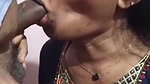 Trans gives blowjob and cum in mouth2