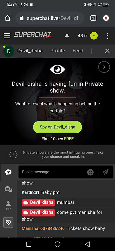 Tum 2 stripchat ticket show