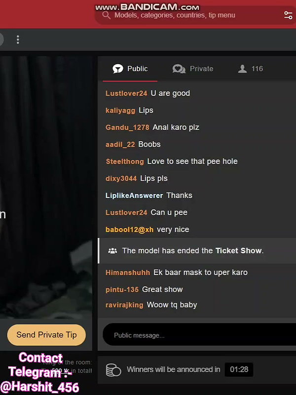 Work Group stripchat ticket show