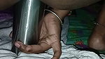 Bhabhi Ne pura botal chut me dal diya