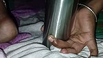 Bhabhi Ne pura botal chut me dal diya