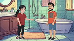 Hardcore couple sex in bathroom shower hot hardcore sex