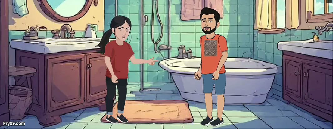 Hardcore couple sex in bathroom shower hot hardcore sex