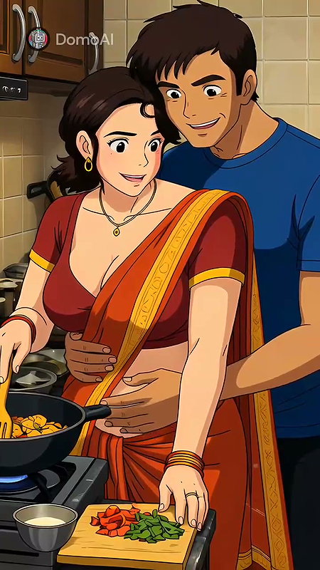honeyafterhours stepmom at the kitchen cooked for me and me as stepson makeing her mood