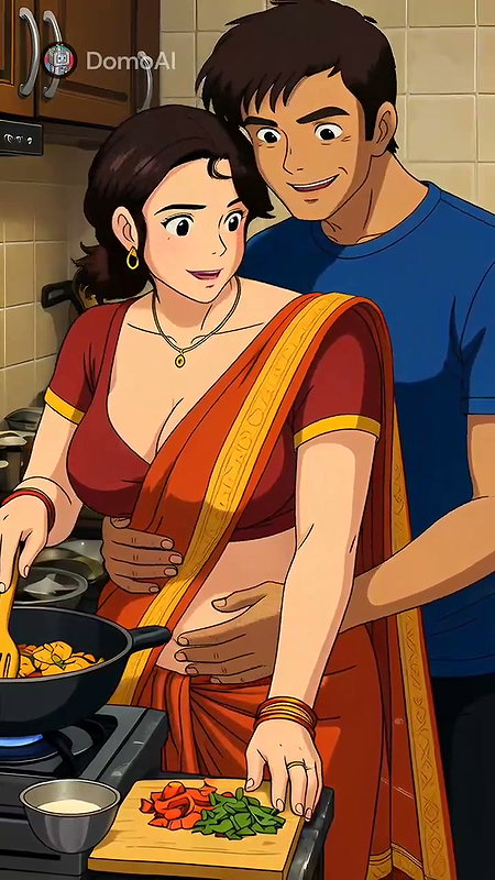 honeyafterhours stepmom at the kitchen cooked for me and me as stepson makeing her mood