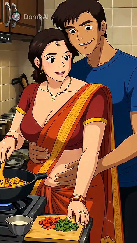 honeyafterhours stepmom at the kitchen cooked for me and me as stepson makeing her mood