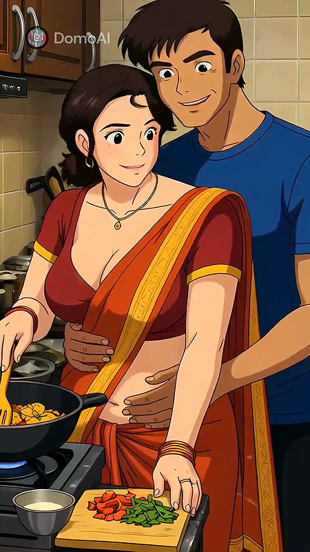 honeyafterhours stepmom at the kitchen cooked for me and me as stepson makeing her mood