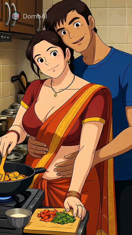 honeyafterhours stepmom at the kitchen cooked for me and me as stepson makeing her mood