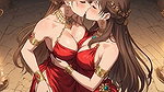 Kissing Orgasm of Mature Women, AI Generated Cartoon content, Uncensored video of 18 Year old Anime Girl