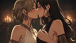 Kissing Orgasm of Mature Women, AI Generated Cartoon content, Uncensored video of 18 Year old Anime Girl
