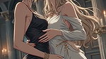 Kissing Orgasm of Mature Women, AI Generated Cartoon content, Uncensored video of 18 Year old Anime Girl