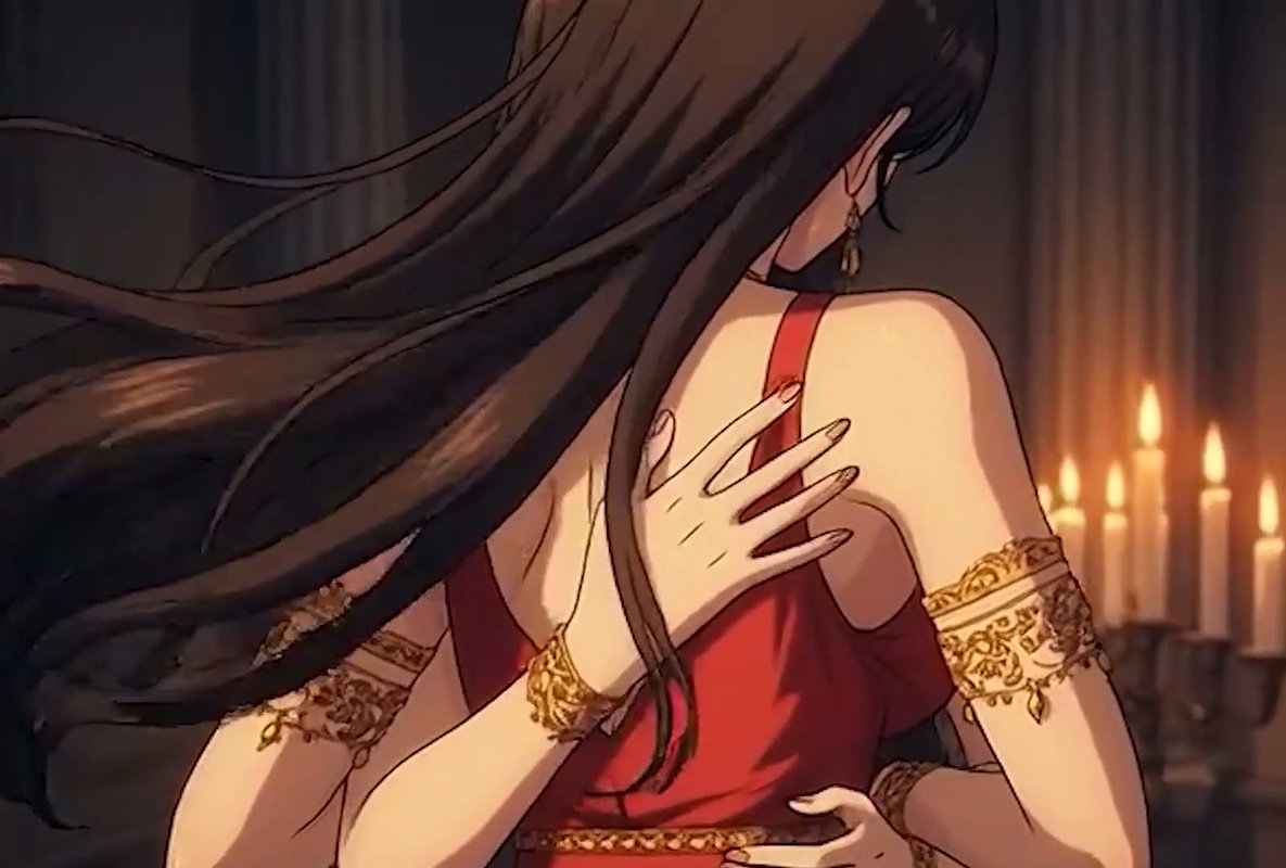 Kissing Orgasm of Mature Women, AI Generated Cartoon content, Uncensored video of 18 Year old Anime Girl