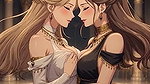 Kissing Orgasm of Mature Women, AI Generated Cartoon content, Uncensored video of 18 Year old Anime Girl