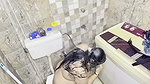 Real Desi Husband Fucks Wife Hard in Office Bathroom Shower