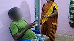 While I was sitting, Aunty brought me water to drink. I tried to touch her vagina. Hot and spicy sex