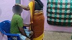 While I was sitting, Aunty brought me water to drink. I tried to touch her vagina. Hot and spicy sex