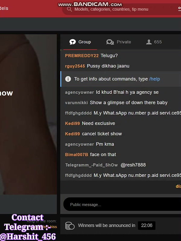 Hottie stripchat ticket show