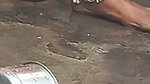 Village wife outdoor pee