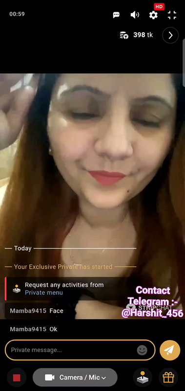 chopra Face C2C stripchat ticket show
