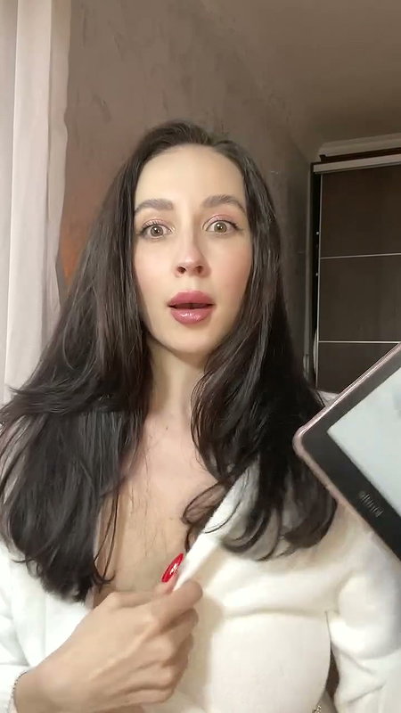 American lady huge open tits in white shirt 22