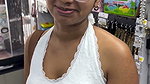 dusky girl deep big navel and boobs in white shirt2
