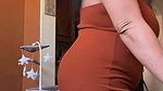 nri lady huge hanging tits om brown outfit2