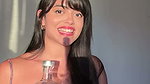 lady hot one breast show in grey top2