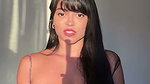 lady hot one breast show in grey top2