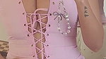 desi girl in exposing pink costume 22
