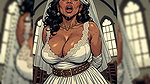 Sexy Indian Women in Church (ai Art)
