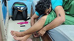 Couple Hot Nighty Romance with Boobs Press in Bedroom