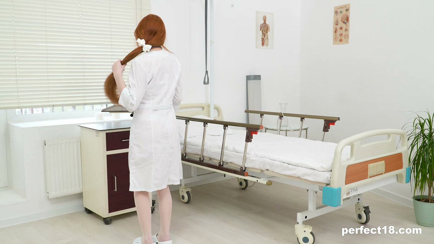 Megan Murkovski – Redhead doctor Megan Murkovski heals herself