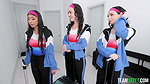 Alina Voss, Sona Bella & Evie Christian – SheΓÇÖs Got Talent! Three Extra Flexible Gymnasts Share One Cock!