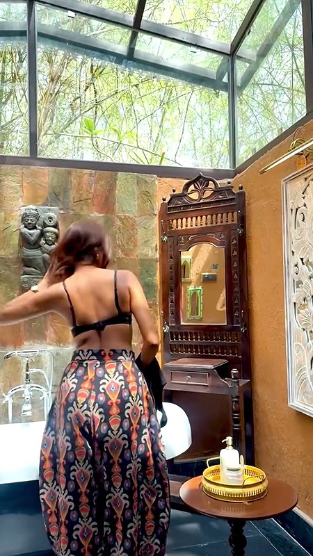 GF MATERIAL RITU DUSKY DESIRED IN LINGERIE AND TOWEL 2
