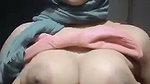 cute muslim girl squeeze boobies and fingaring 2
